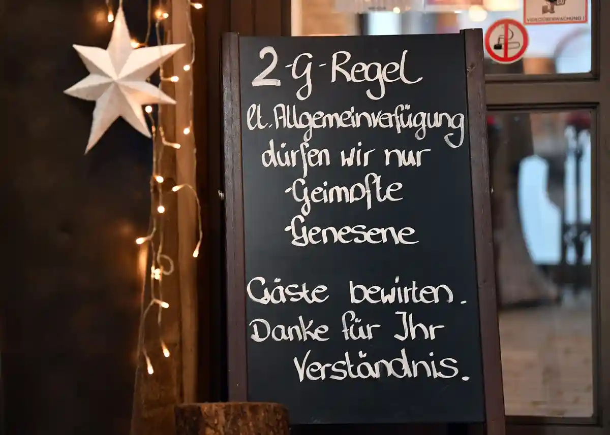 Корона рулит в Тюрингии:Ограничения во время пандемии короны для экономики Тюрингии - здесь ресторан.