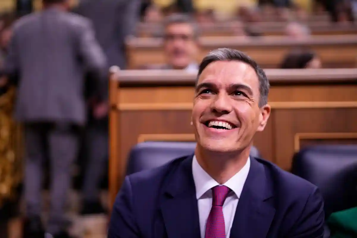 Педро Санчес:Педро Санчес, премьер-министр Испании, во время инаугурационных дебатов в испанском парламенте.