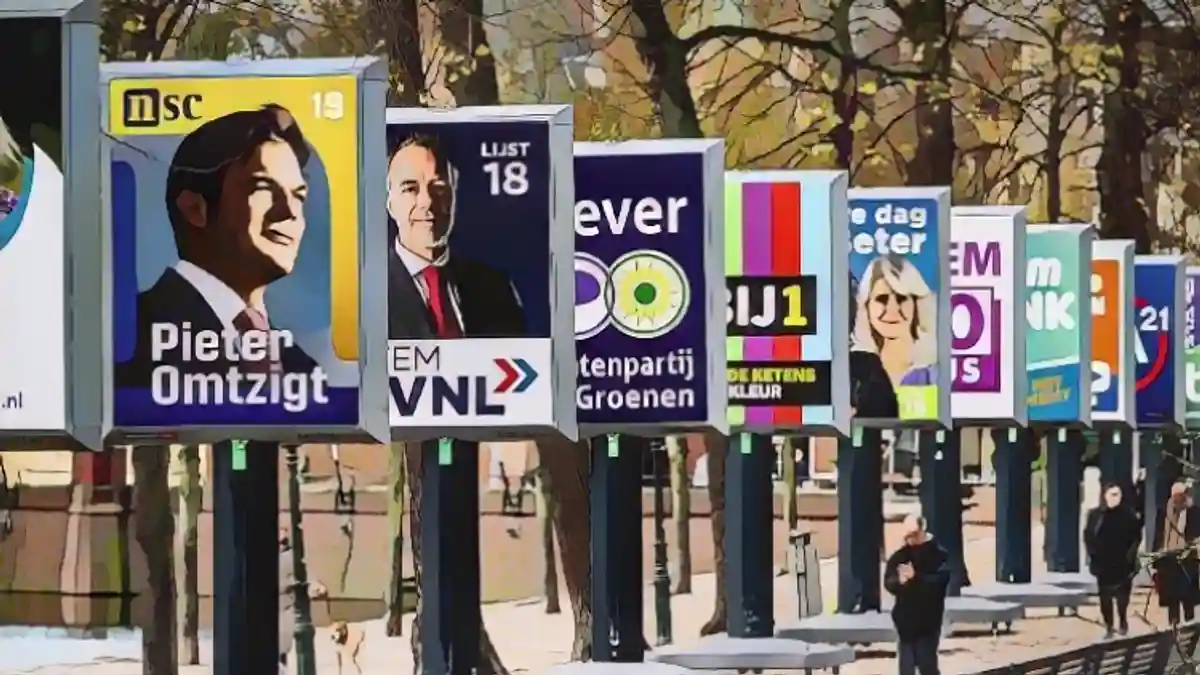 Предвыборная реклама в Гааге. Выборы в Нидерландах традиционно проводятся по средам.:Предвыборная реклама в Гааге. Выборы в Нидерландах традиционно проводятся по средам.