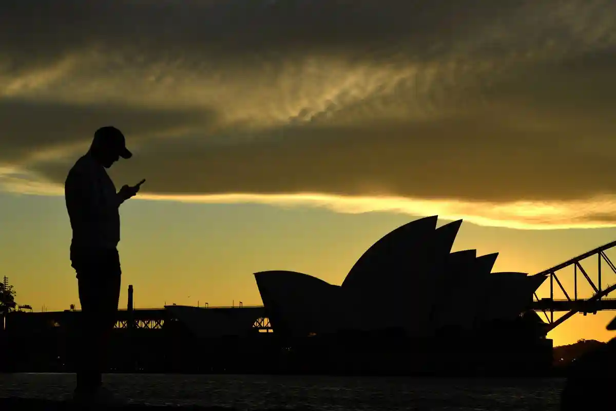 Сидней:Закат в Сиднее (символическое изображение).
