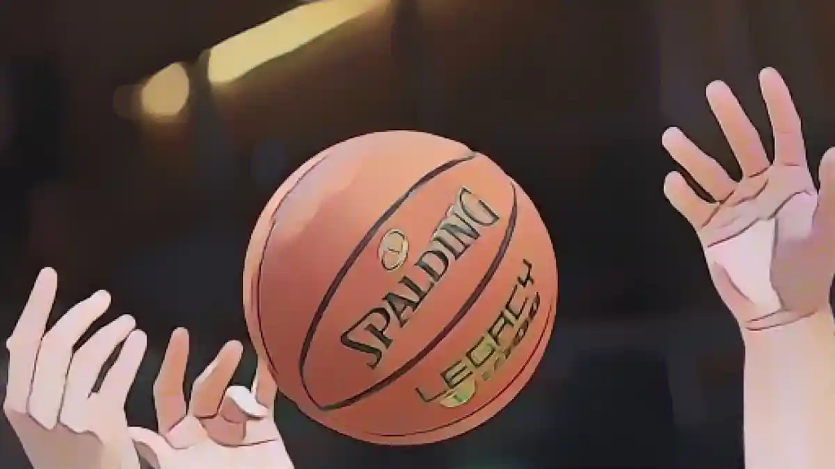 Игроки достают баскетбольный мяч.:Игроки достают баскетбольный мяч. Фото