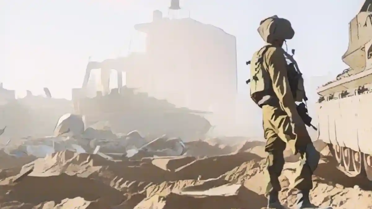Израильский солдат в секторе Газа:Израильский солдат в секторе Газа