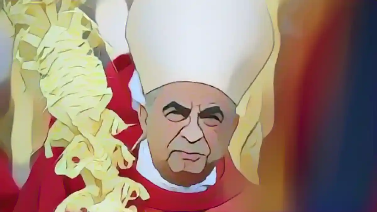 Кардинал Анджело Беккью в Вербное воскресенье 2023 года в Ватике:Кардинал Анджело Беккью в Ватикане в Вербное воскресенье 2023 года