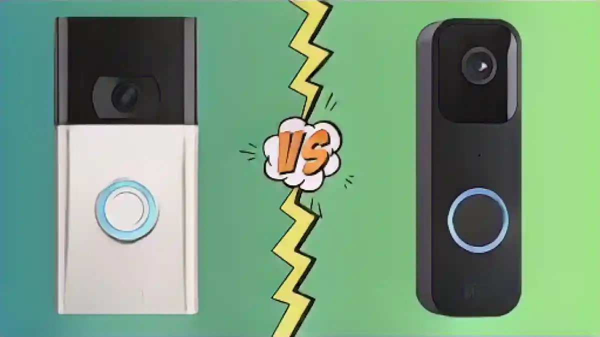 Коллаж для дверных звонков Ring и Blink:Как выбрать между видеодомофонами Ring и Blink