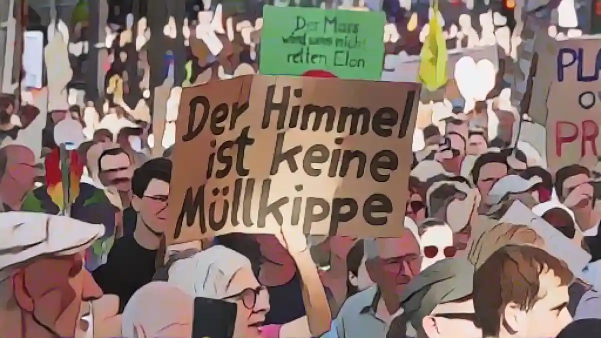 Марш протеста "Пятницы для будущего" в центре Гамбурга. В Германии люди стали меньше обращать внимания на климат.:Марш протеста "Пятницы для будущего" в центре Гамбурга. В Германии люди стали меньше обращать внимания на климат, чем в последние годы. Фото