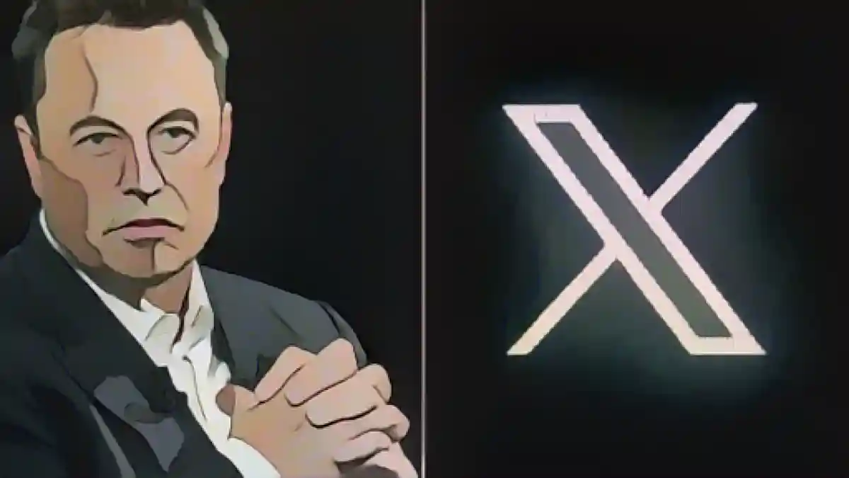Маск и X-Log:Маск и логотип X