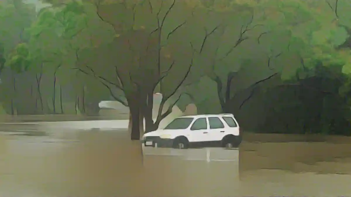 Наводнение, вызванное циклоном "Джаспер", в районе реки Баррон в Кэрнсе.:Наводнение, вызванное циклоном "Джаспер", в районе реки Баррон в Кэрнсе. Фото