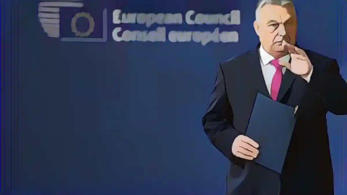 Премьер-министр Венгрии Виктор Орбан на саммите ЕС в Брюсселе.:Премьер-министр Венгрии Виктор Орбан на саммите ЕС в Брюсселе. Фото