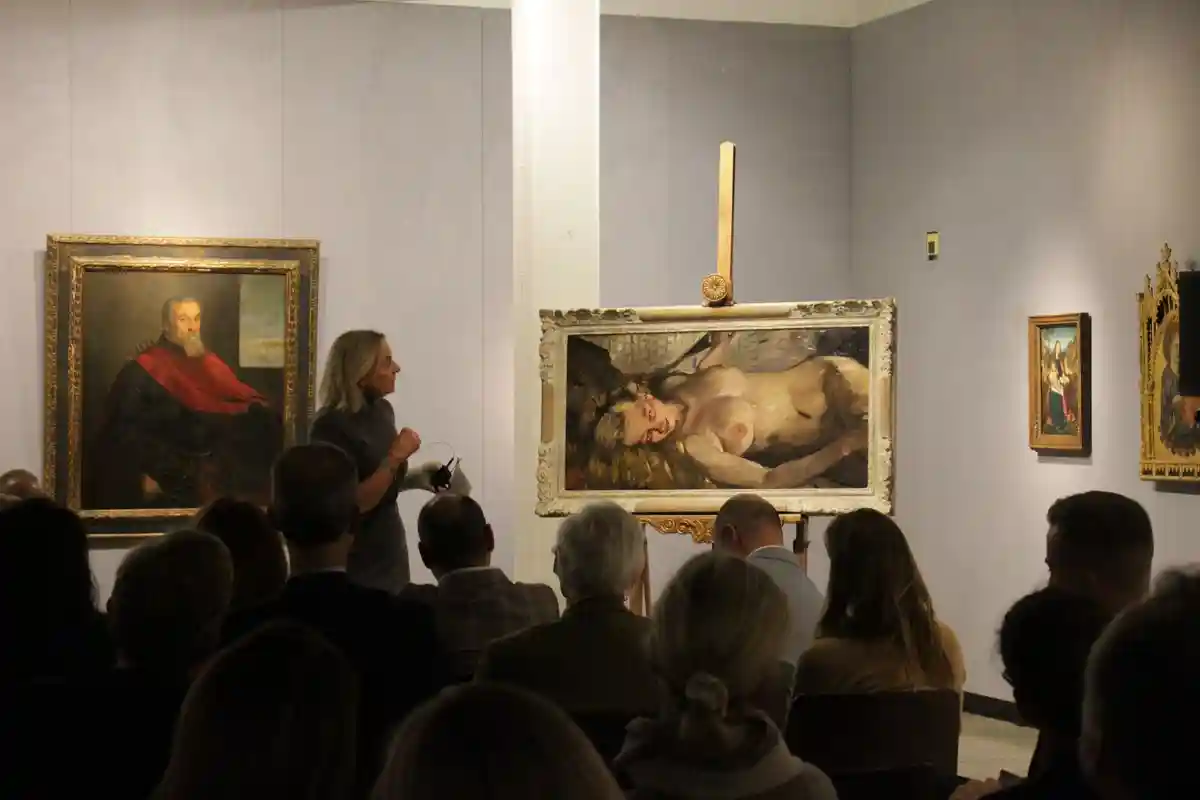 Соглашение о реституции за "Обнаженную" Ловис Коринф:Картина Ловиса Коринфа "Лежащая обнаженная женщина" была продана сегодня на аукционе за 377 000 евро.