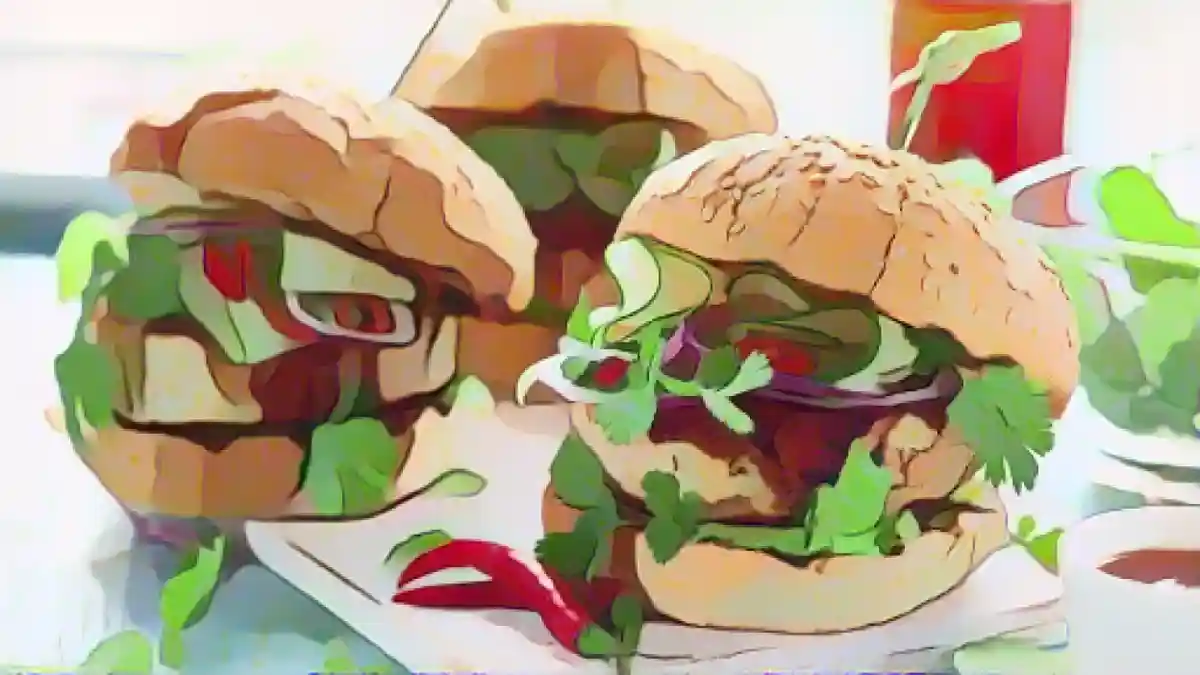 Три бургера на разделочном кабане:Единственный ингредиент, который отличает хорошие сэндвичи от отличных