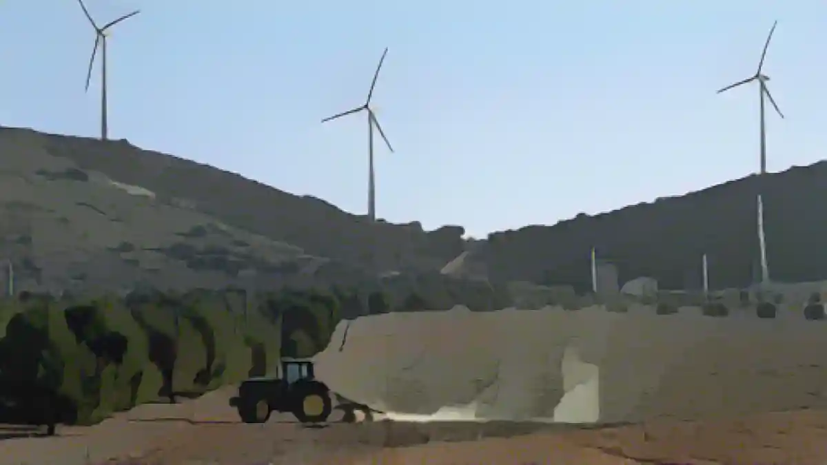 Ветряные турбины в окрестностях Толедо в Испании:Ветряные турбины в окрестностях Толедо в Испании