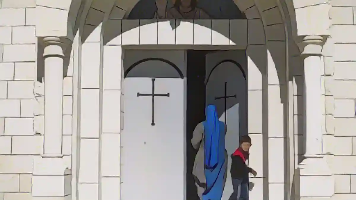 Вход в церковь в Газе. (символическое изображение):Вход в церковь в секторе Газа. (Символическое изображение) Фото