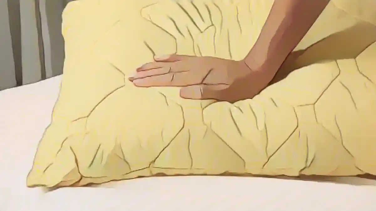 Женщина кладет руку на желтую пилюлю:Не стирайте подушки в лимонном соке, что бы там ни говорил TikTok