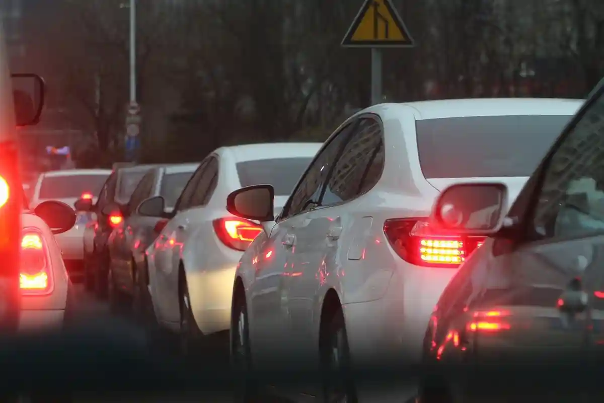 Автомобильные пробки на дорогах в Германии