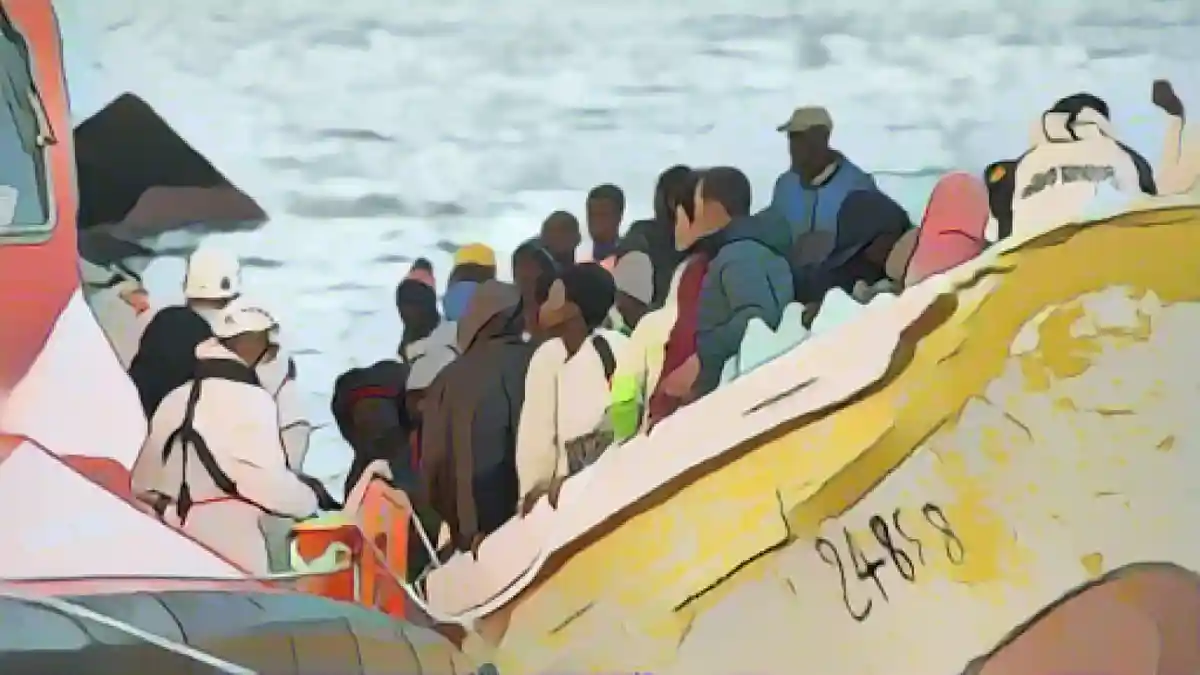 Беженцы на лодке:Беженцы на лодке