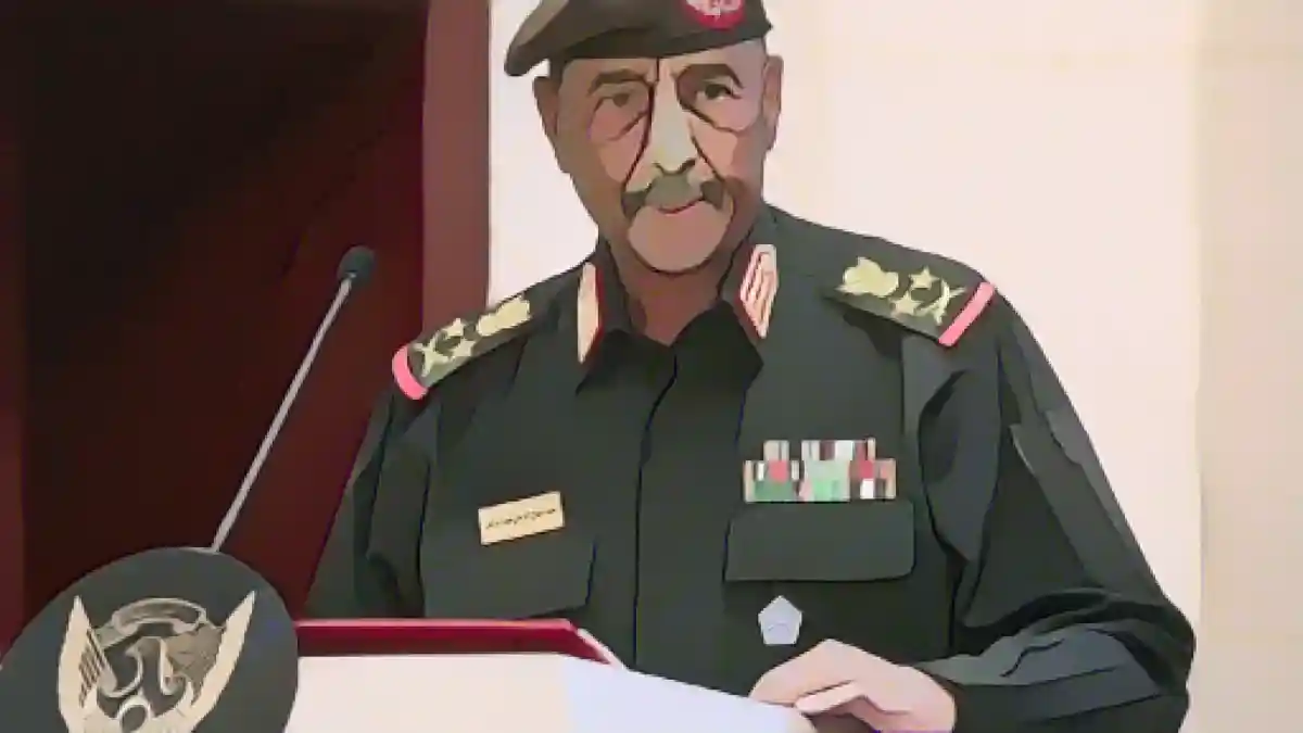 Генерал Абдель Фаттах аль-Бурхан, фактический президент и главнокомандующий армией Судана.:Генерал Абдель Фаттах аль-Бурхан, фактический президент и глава армии Судана. Фото