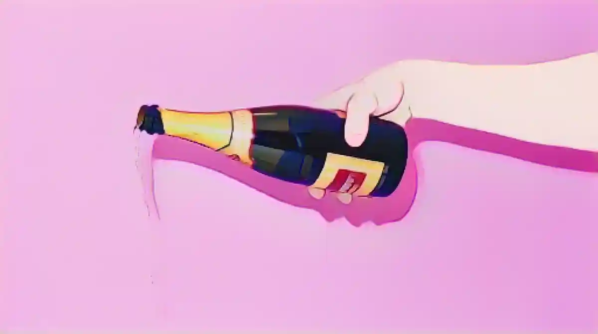Мужчина наливает шампанское:Пока, пока, шипучка! Отказ от алкоголя в январе - популярное новогоднее решение