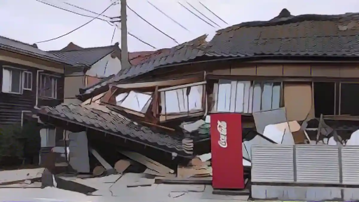 Несколько сильных землетрясений потрясли некоторые районы Японии.:Несколько сильных землетрясений потрясли некоторые районы Японии. Фото