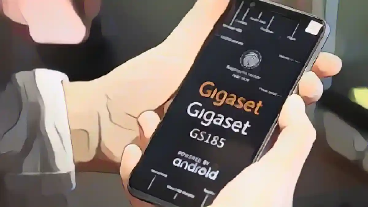 Сотрудник Gigaset проверяет только что собранный смартфон Gigaset GS 185.:Сотрудник Gigaset проверяет только что собранный смартфон GS 185 от Gigaset. Фото