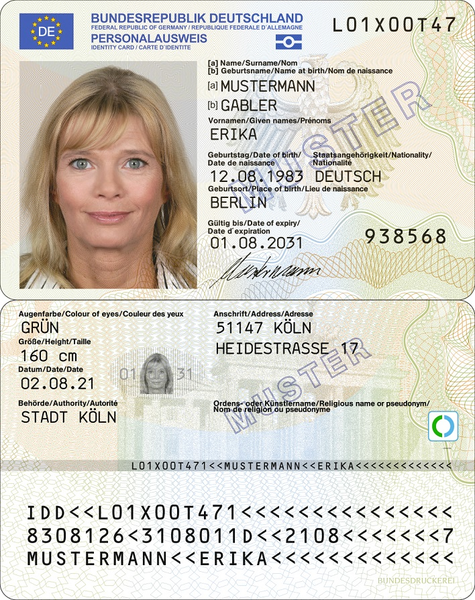 Несколько тысяч немцев затронет изменения в удостоверениях личности в Германии. Фото: German Government, Public domain / Wikimedia Commons